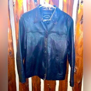 Womens leather jacket size large